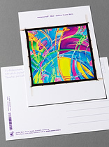 J00019 IDEEN postcards. Greeting cards as a design example