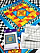 46061 ideengutta�-Scarf Square Roses