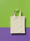 4230 Made of washed cotton! Small shopping bag