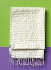 5714 Scarf with twisted fringes
